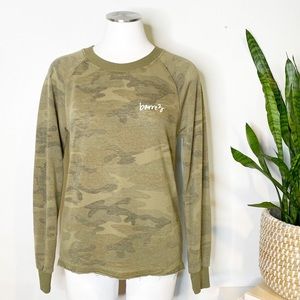 Barre 3 | Camo Lightweight Top Sweatshirt Sz. S